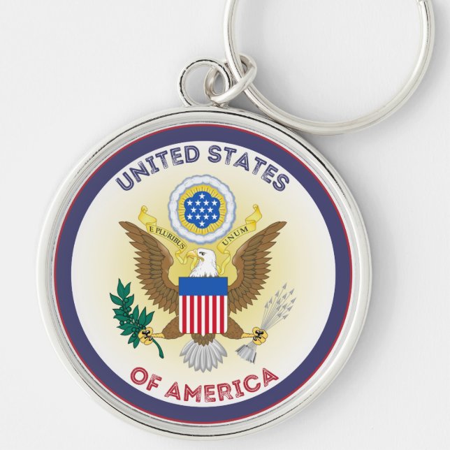 USA Heritage Emblem Keychain (Front)