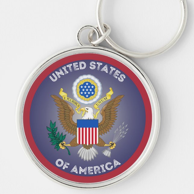 USA Heritage Emblem Keychain (Front)