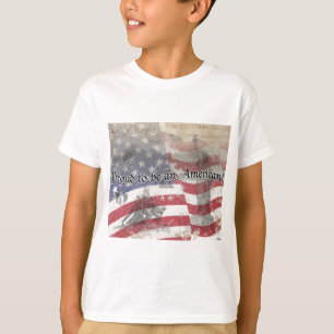 USA Heros Proud to be an American! vintage T-Shirt