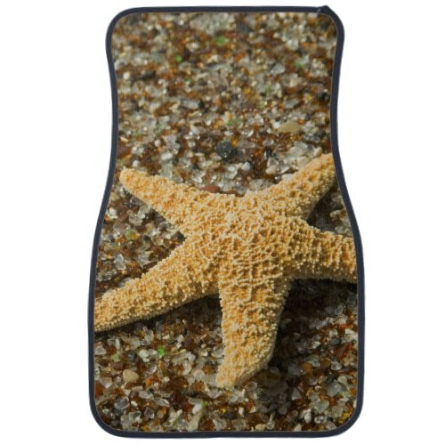 USA HI Kauai Glass Beach with Star fish Car Floor Mat