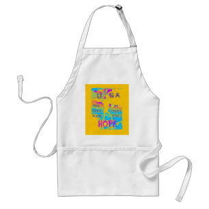 USA Hillary Hope Stronger Together Adult Apron
