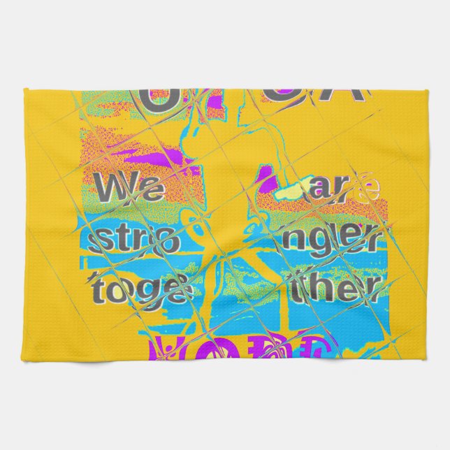 USA Hillary Hope Stronger Together Kitchen Towel (Horizontal)