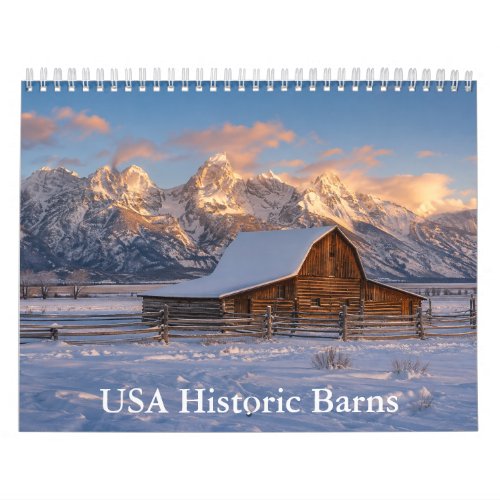 USA Historic Barns Calendar