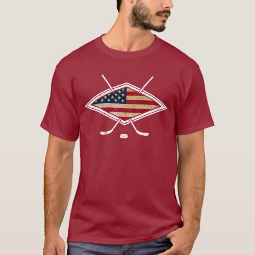 USA Hockey Flag Logo T_Shirt