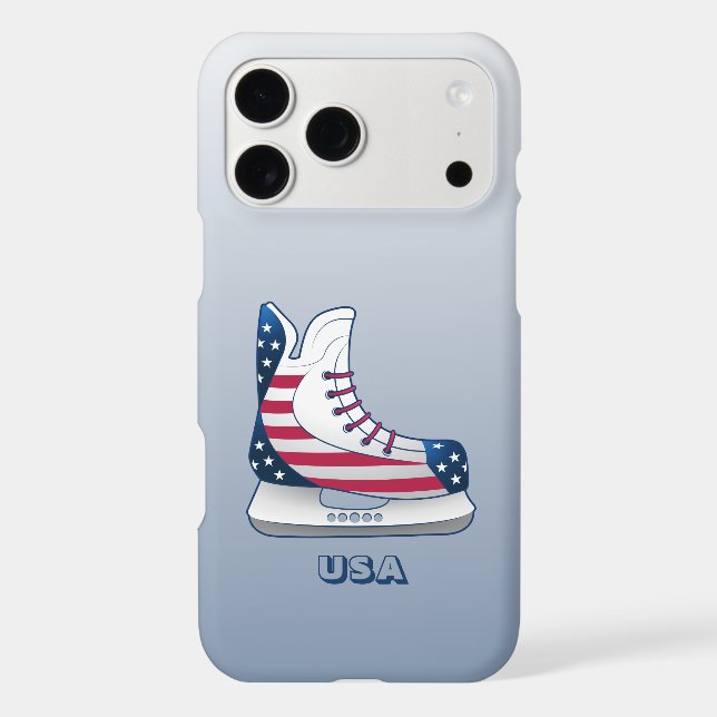USA Hockey Skate iPhone Case (Back)