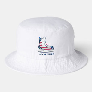 USA Hockey Skates Bucket Hat
