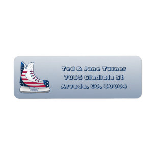 USA Hockey Skates Label