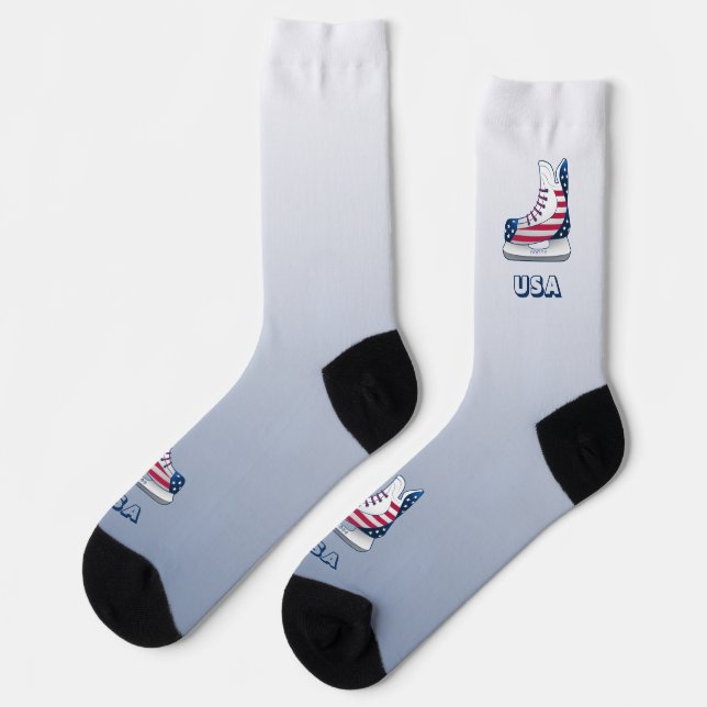 USA Hockey Skates Socks (Left)