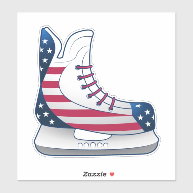 USA Hockey Skates Sticker (Sheet)