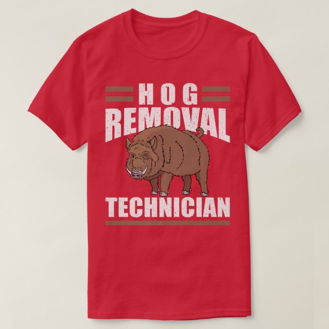 USA Hog Removal Technician Pig Slayer Premium  T-Shirt (Design Front)