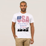USA - Home of the Free Because of the Brave T-Shirt