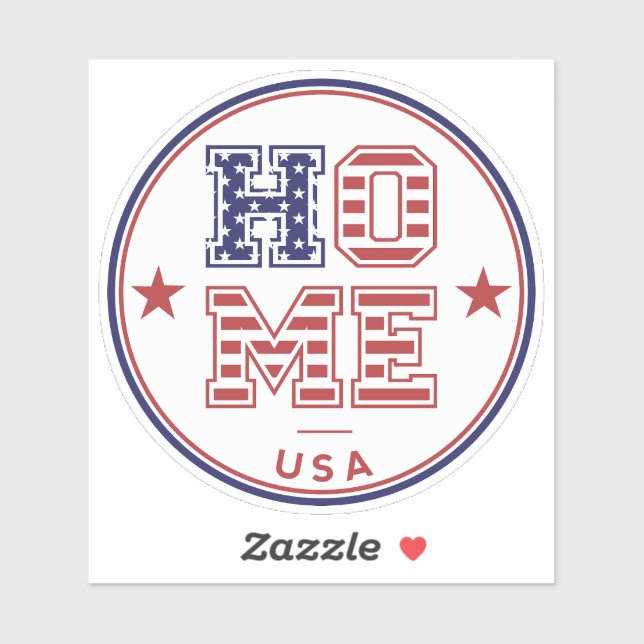 USA Home Sticker (Sheet)