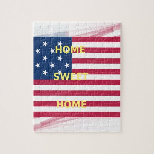 USA Home Sweet Home Jigsaw Puzzle