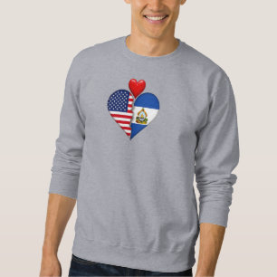 USA Honduras Heart flags Hispanic Heritage  Sweatshirt