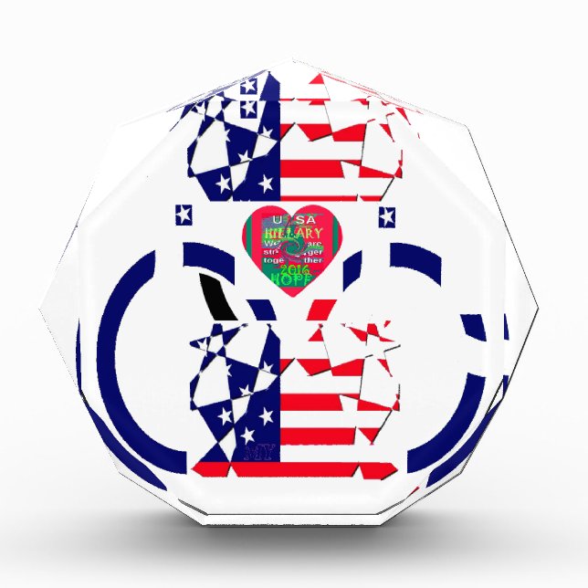 USA Hope Beautiful Amazing National Flag Design Ar Award (Front)