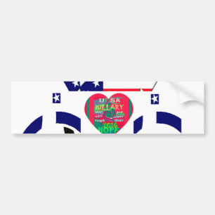 USA Hope Beautiful Amazing National Flag Design Ar Bumper Sticker