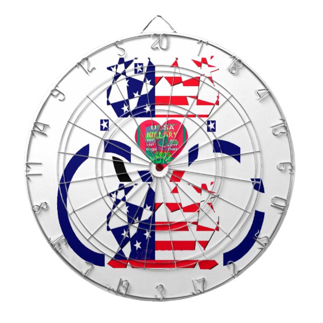 USA Hope Beautiful Amazing National Flag Design Ar Dart Board (Front)