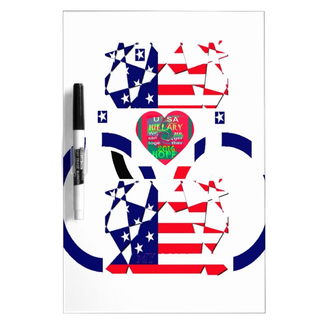 USA Hope Beautiful Amazing National Flag Design Ar Dry Erase Board (Front)
