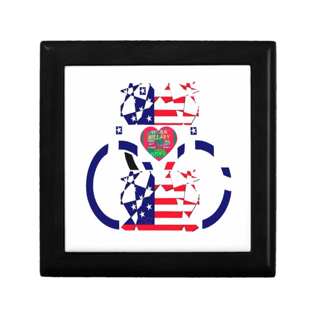 USA Hope Beautiful Amazing National Flag Design Ar Gift Box (Front)