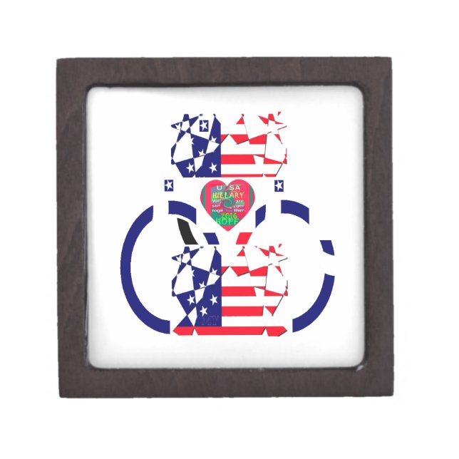 USA Hope Beautiful Amazing National Flag Design Ar Gift Box (Front)