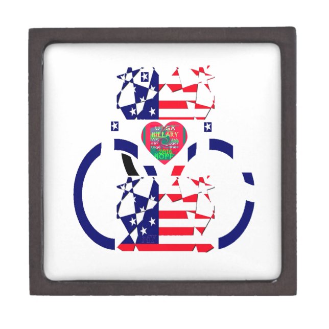 USA Hope Beautiful Amazing National Flag Design Ar Jewelry Box (Front)