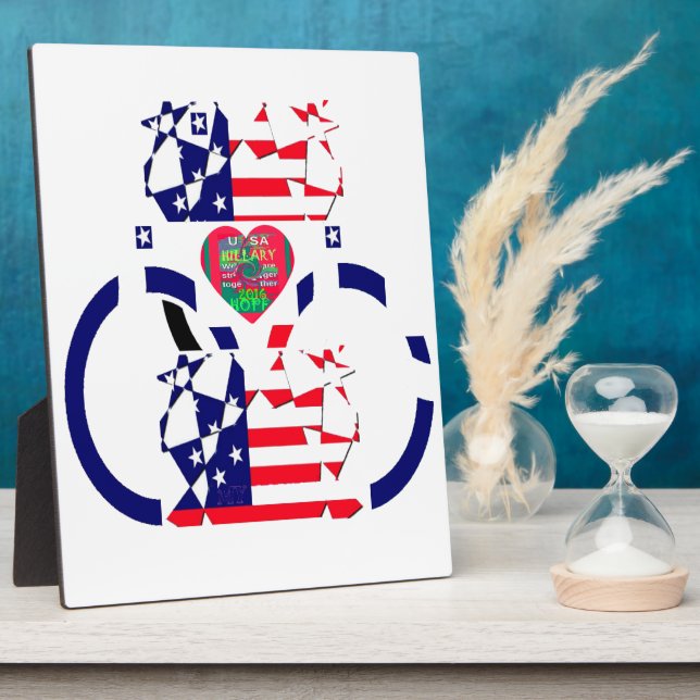 USA Hope Beautiful Amazing National Flag Design Ar Plaque (Side)