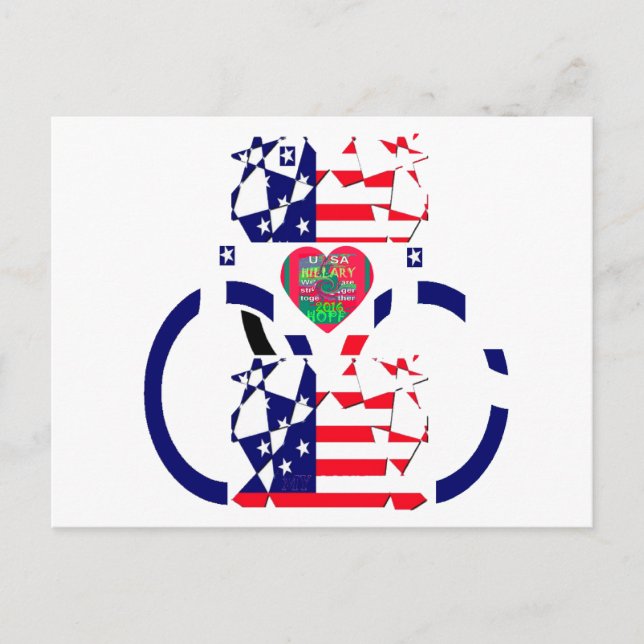 USA Hope Beautiful Amazing National Flag Design Ar Postcard (Front)