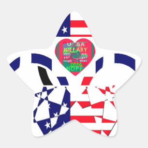USA Hope Beautiful Amazing National Flag Design Ar Star Sticker