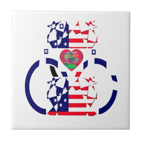 USA Hope Beautiful Amazing National Flag Design   Ceramic Tile