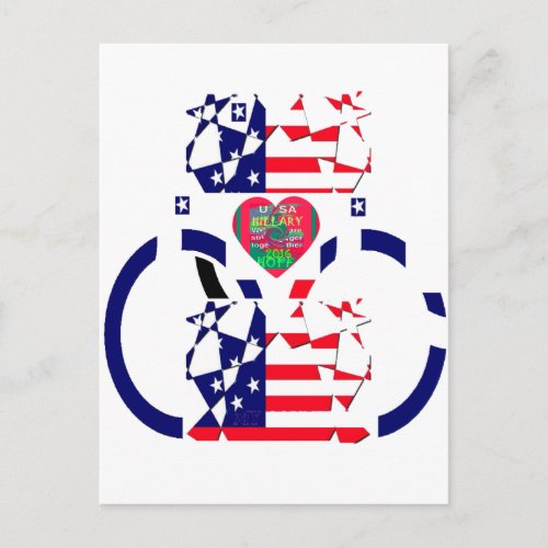 USA Hope Beautiful Amazing National Flag Design   Postcard