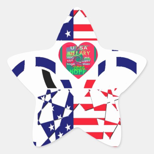 USA Hope Beautiful Amazing National Flag Design   Star Sticker