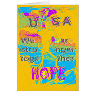 USA Hope: Colorful Textured Design