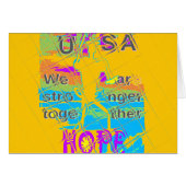 USA Hope: Colorful Textured Design (Front Horizontal)