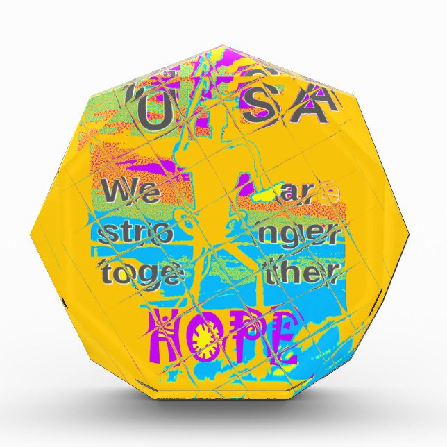 USA Hope: Colorful Textured Design Award (Front)