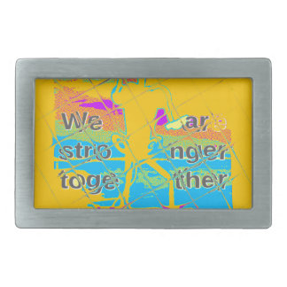 USA Hope: Colorful Textured Design Belt Buckle