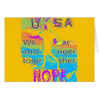 USA Hope: Colorful Textured Design Cards