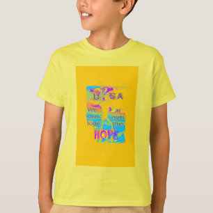 USA Hope: Colorful Textured Design T-Shirt