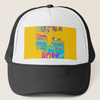 USA Hope: Colorful Textured Design Trucker Hat