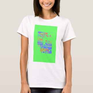 USA Hope: Neon Lemon & Orange Art T-Shirt