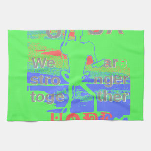 USA Hope: Neon Lemon & Orange Art Towel