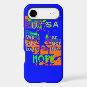 USA Hope Strong Together - A Patriotic Tapestry iPhone 17 Air Case