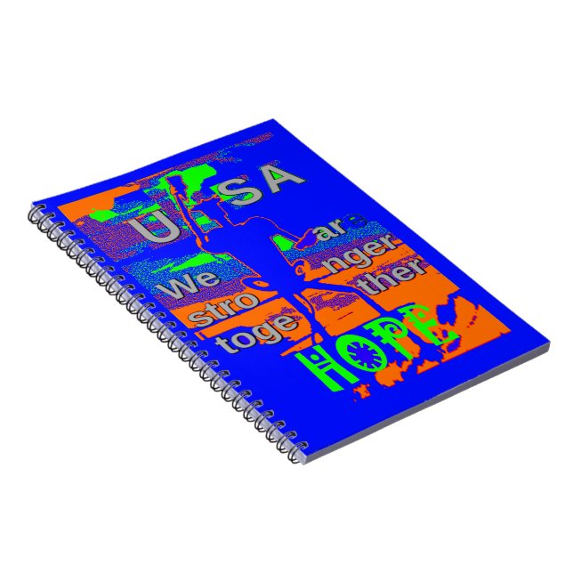 USA Hope: Stronger Together Unity Art Notebook (Right Side)