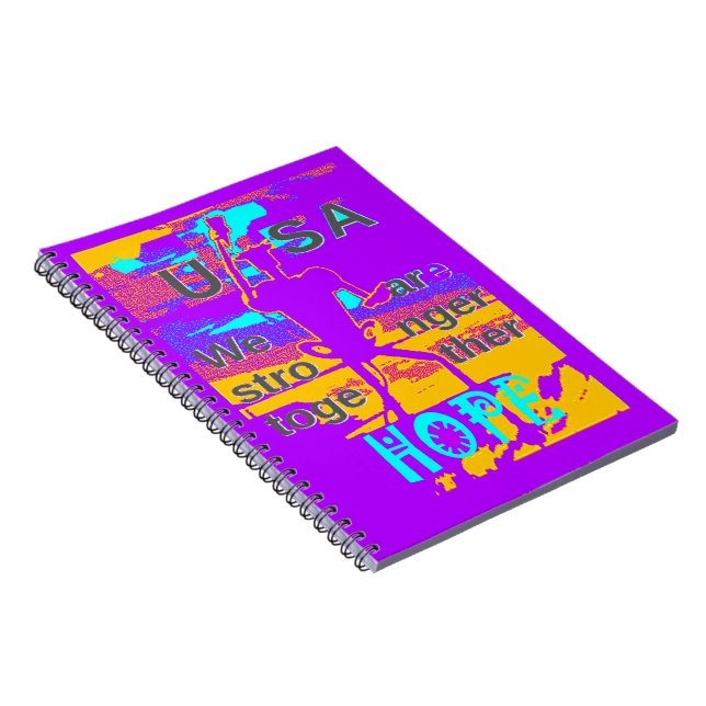 USA Hope: We Are Stronger Together Notebook (Right Side)
