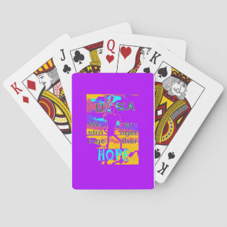 USA Hope: We Are Stronger Together Poker Cards