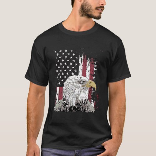 Usa I Independence Eagle I Patriotic American Flag T_Shirt