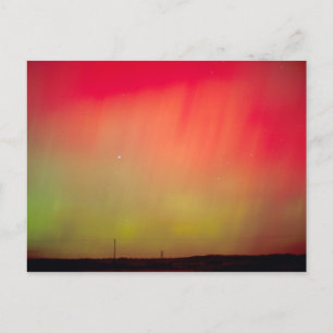 USA, Idaho. Aurora borealis, northern lights at 2 Postcard