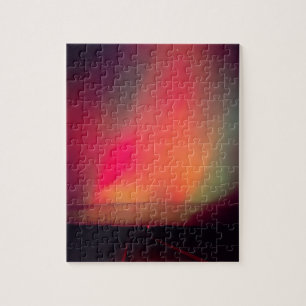 USA, Idaho. Aurora borealis, northern lights at Jigsaw Puzzle