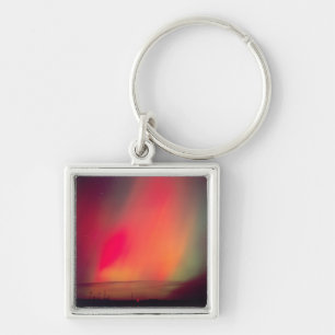 USA, Idaho. Aurora borealis, northern lights at Keychain