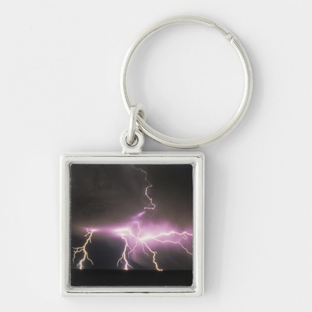 USA, Idaho. Lightning. Keychain (Front)