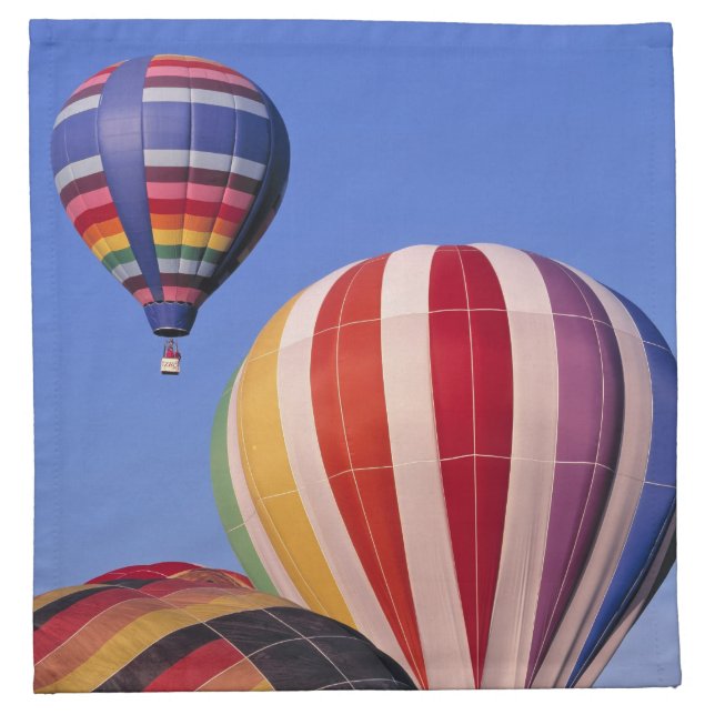 USA, Idaho, Teton Valley. Colorful hot-air Cloth Napkin (Front)